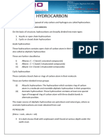Hydrocarbon I (Alkane and Alkene)