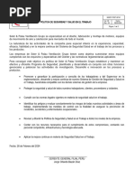 SGSST-PSST-SP-001 Politica de Seguridad y Salud en El Trabajo 2024