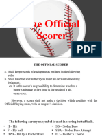 Baseball Scoring