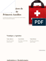 Insumos Basicos de Un Botiquin de Primeros Auxilios