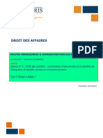 Séance N° 5: Droit Des Sociétés - La Formation D'une Société Et La Question de L'intégration D'objectifs Sociaux Et Environnementaux