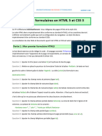 Travaux Pratiques Formulaires HTML 5