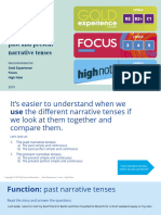 Grammar B2+ - 6 Past and Present Narrative Tenses