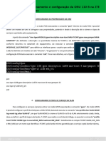 Provisionamento e Configuração Da ONU 110 B Na ZTE Série C6xx