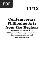 2nd Quarter Module 5 On Contemporary Philippine Arts From The Regions (2nd Quarter)