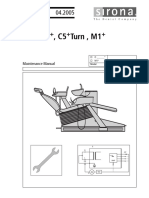 Sirona C2+ Dental Unit - Maintenance Manual