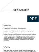 Training Evaluation