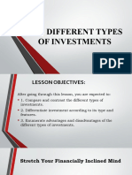 The Different Types of Investments