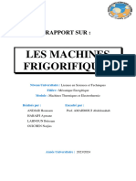 Machines Frigorifiques Rapport