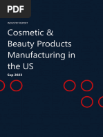 Cosmetic & Beauty Products Manufacturing in The US Industry Report