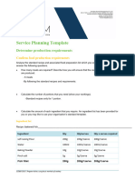 SITHCCC027 Service Planning Template