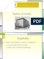 History of Hotels