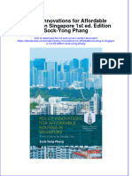 Policy Innovations For Affordable Housing in Singapore 1St Ed Edition Sock Yong Phang Download PDF Chapter