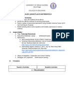 Grade 8 Detailed Lesson Plan in Mathematics