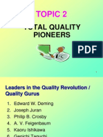 Topic Two - TQ Pioneers New