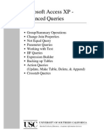 Microsoft Access XP - Advanced Queries