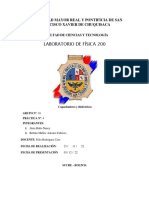 Lab Fisica 4 Capacitores y Dielectricos ALATA, BELLIDO