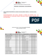 Excepcionalmente Este Edital Iniciará À Partir Do Número 551º Da Classificação Do Concurso Público 001/2024, Devido Vagas Restante Do DIA 29/01/2024