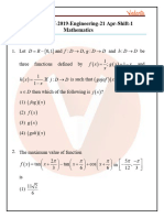 AP EAMCET 2019 Previous Year Question Papers With Solutions - 21st April 2019 Morning Shift-1-83