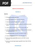 Class 7 Maths Chapter 10 Practical Geometry Worksheet 3