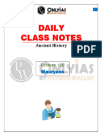 Ancient History 20 - Daily Class Notes