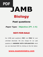 Jamb Bio Questions 1 5