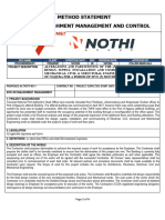 Method Statement - Site Establishment