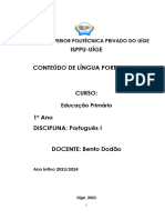 I Ano Conteudo de LP Educaçâo Primària - 033814