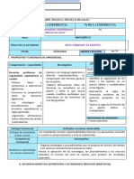 Sesión de Matemática Descubrimos Patrones