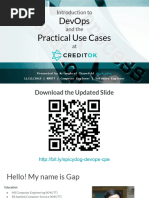 Final5 Introduction To DevOps and The Practical Use Cases at Credit OK