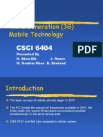 Third Generation (3G) Mobile Technology: CSCI 6404