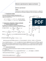 Amplificateur Operationnel en Regime Non Lineaire