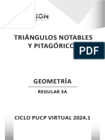 Geometría - Regular 3A - Triángulos Notables y Pitagóricos - Clase