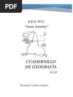 Cuadernillo Geografia 3º Año 2023