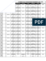 16 Week Half Marathon Training Plan KM