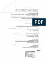 Psychophysical Evaluations of Modulated Color Rendering For Energy Performance of LED-based Architectural Lighting