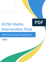 Solving Linear Equations