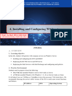 Lab 04 - Installing and Configuring WS Services