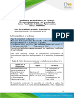 Guía de Actividades y Rúbrica de Evaluación - Unidad 1 - Paso 2 - Teoría General de Sistemas - TGS, Modelos SAF y SSP