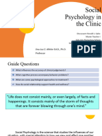 Social Psychology in The Clinic