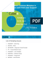 The Ten Most Common Mistakes in Scripting As Seen From User Support