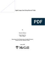 Testing of Light Gauge Steel Strap Braced Walls