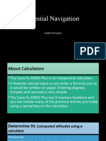 Celestial Navigation Formulas