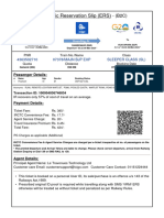 Electronic Reservation Slip (ERS) : 4363502710 07378/MAJN BJP EXP Sleeper Class (SL)