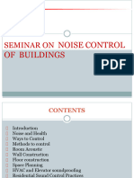 Noise Control of Buildings Seminar