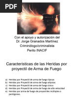 Caracteristicas Heridas Proyectil Arma de Fuego