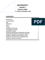 ALEVEL-Geography Exam Format and Syllabus