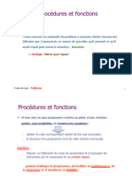 Procedure Et Fonctions