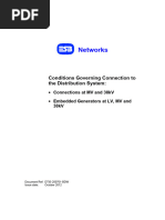 General Conditions For Connections at Medium Voltage (MV) or 38 Kilovolts (KV)