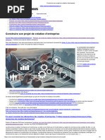 Construire Son Projet de Création D'entreprise